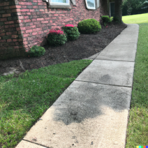 Clean sidewalk and concrete